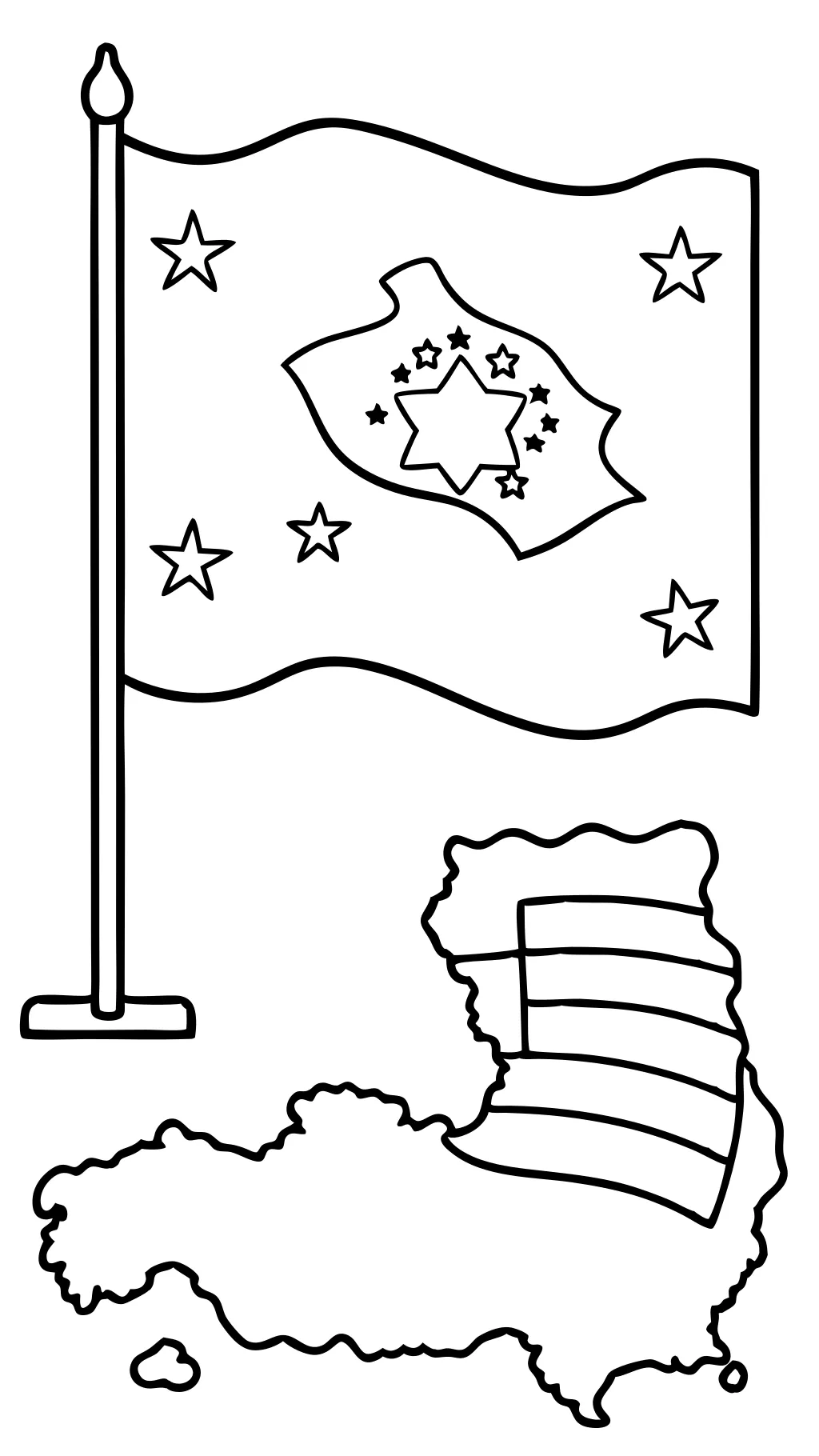 coloriages de drapeau